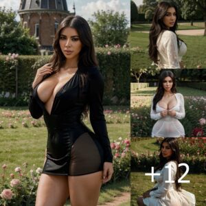 Kim Kardashian's Enchanting Pose Amidst a Dutch Rose Meadow Captivates Fans' Hearts