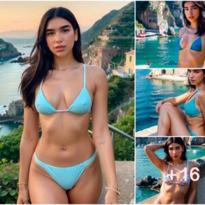 Dua Lipa Dazzles in Bikini Amidst the Breathtaking Beauty of Cinque Terre, Italy