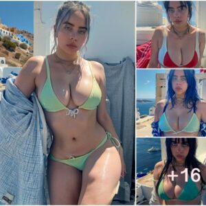 Billie Eilish Soaks Up the Sun in Santorini, Greece, Flaunting Bikini Vibes