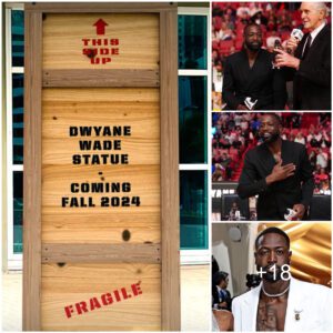 Dwyane Wade Still Amazed as Statue Takes Shape Outside Arena