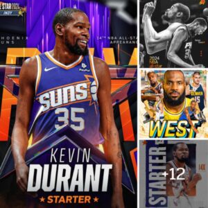 Phoenix Suns' Star Kevin Durant Shines Bright in 2024 All-Star Tournament Starting Lineup