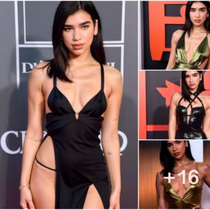 Dua Lipa Radiates Beauty and Allure in Bold Ensemble at Red Carpet Event