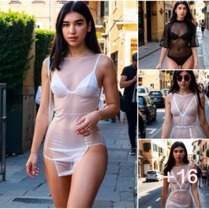 Dua Lipa Radiates Beauty and Allure Strolling in Italy in a Sheer Bodycon Dress