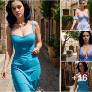 Katy Perry Radiates Beauty and Allure in a Shoulder-Baring Dress While Strolling Through Italy