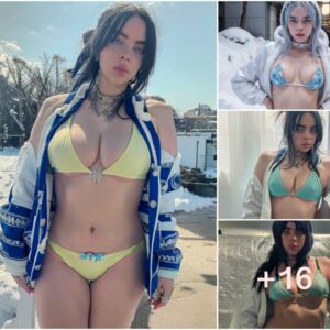 Billie Eilish Dazzles and Defies Convention in Empowering Snowy Bikini Photoshoot: Redefining Beauty and Confidence on Her Own Terms