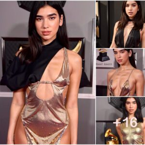 Dua Lipa Mesmerizes in a Ravishingly Deep-Cut Gown at the Grammy Awards