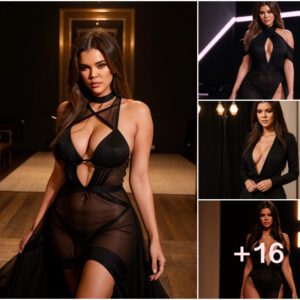 Khloé Kardashian's Alluring Aura in an Exquisitely Deep-Cut Gown on the Runway