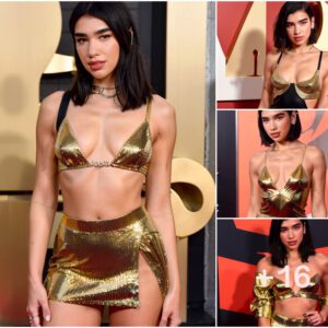 Dua Lipa Radiates Glamour and Confidence in Daring Ensemble on the Music Red Carpet