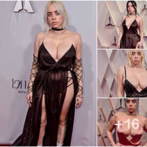 Billie Eilish Radiates Beauty and Elegance in Deep Plunge Gown on the Red Carpet