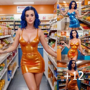 Katy Perry's Radiant Style: Mesmerizing in a Glimmering Orange Dress with a Thigh-Split