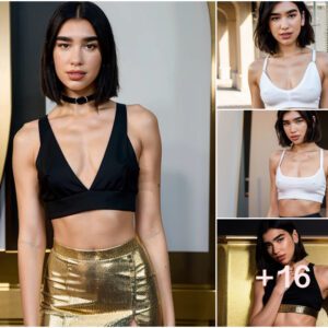 Dua Lipa Stuns in Chic Crop Top and Mini Skirt Ensemble: A Captivating New Photoshoot Collection