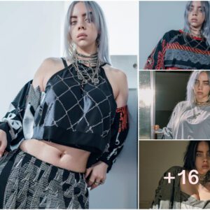 Billie Eilish Dazzles in Stylish Crop Top and Mini Skirt Combo: A Captivating New Photoshoot Collection