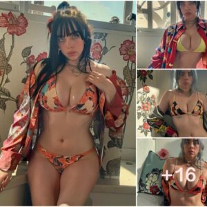 Billie Eilish Blossoms in Bikini Photoshoot: A Floral-Themed Delight"