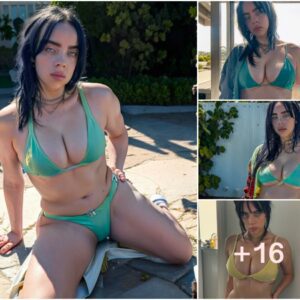 Billie Eilish Captivates in Bikini, Embracing Beauty in the Suburban Oasis