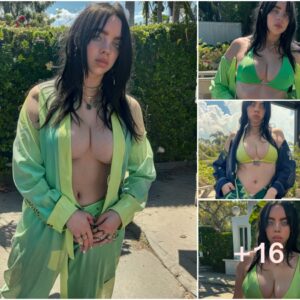 Billie Eilish Stuns in Bikini Among Lush Greenery, Debuting Latest Collection