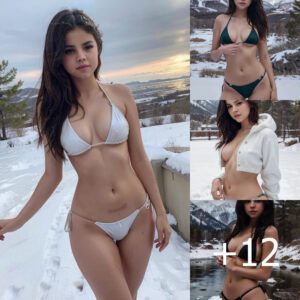 Selena Gomez Dazzles in Bikini Amidst Snowy Landscape in Striking New Photoshoot