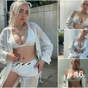 Billie Eilish Stuns in White Bikini as She Takes to the Streets with Style