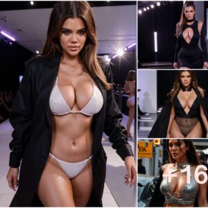 Khloé Kardashian's Show-Stopping Entrance at the Catwalk Event: A Mesmerizing Bikini Performance