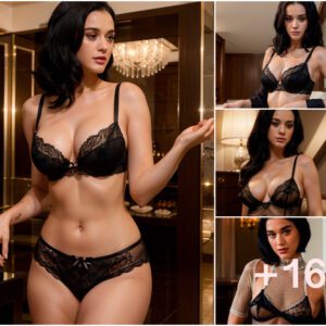 Sensual Sophistication: Katy Perry's Captivating Display of Effortless Glamour in Lace Lingerie