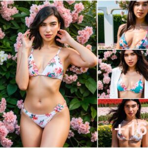 Dua Lipa: Radiant Beauty Blossoming in the Flower Fields