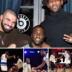 LeBron James "trolled" Kevin Hart by stealing a drink and giving it to Drake at the NBA All-Star Game.