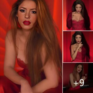 Shakira's Seductive Beauty in "Enchanted in Crimson" Enthralls the Audience