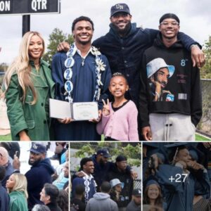 LeBron James Proudly Supports Son Bronny as He Graduates Amid Controversy: A Heartfelt Family Moment