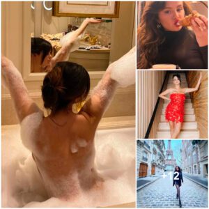 Selena Gomez bares all in sudsy bubble bath during Paris vacation