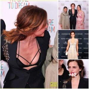 Emma Watson picks peekaboo bra for ‘We Dare to Dream’ premiere red carpet