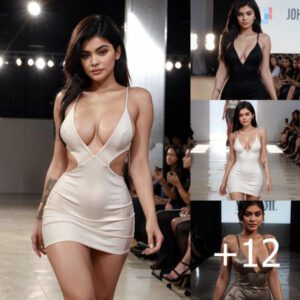 Kylie Jenner Stirs Up the Runway with Irresistible Charm in a Deep-Slit Dress