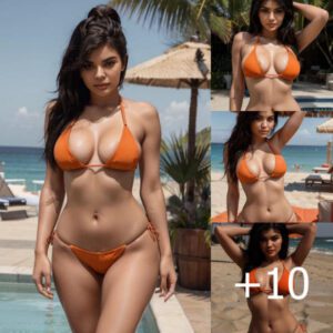 Kylie Jenner Sizzles in a Tiny Tangerine Bikini, Flaunting Her Smokin’ Hot Bod