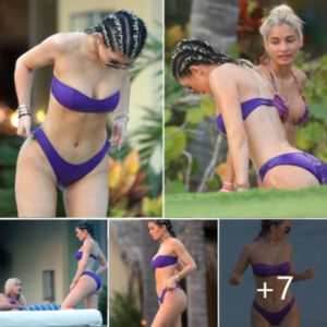 Kylie Jenner "caused a fever" with a gorgeous purple bikini on her birthday in Mexico