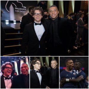 'He just burst out laughing!': Kylian Mbappe brutally tells Hollywood actor and Spurs fan Tom Holland that a move to White Hart Lane is 'IMPOSSIBLE' after the two met at glitzy Ballon d'Or gala