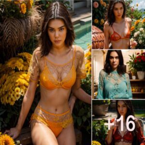 Kendall Jenner "explodes" brilliant orange color: "Goddess" beauty amid a sea of Tana daisies