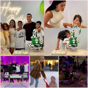 Ronaldo celebrated his daughter’s unforgettable birthday with cake, balloons and spent money on an indoor ice skating rink