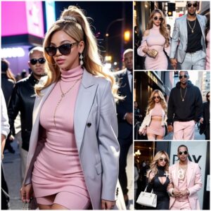 Beyonce channels Barbie in skimpy pink mini dress and platform heels as she and Jay-Z attend LeBron James' Studio 84 themed birthday party