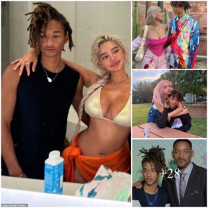 Will Smith's son Jaden Smith, 25, holds on to his bikini-clad model girlfriend Sab Zada, 24, in rare snap: 'Album soon, I been distracted'