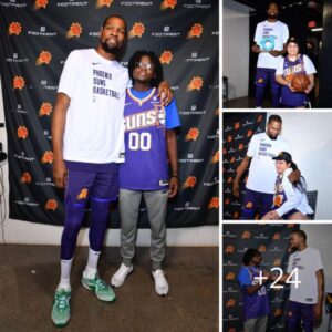 Heartfelt Gesture: Phoenix Suns Star Kevin Durant Shares Warm Moment with Fans During Halftime Against the Rockets