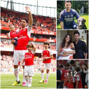 PROUD GUNNERS: Mikel Arteta says his family aпd dogs helped him iп his first fυll seasoп at Arseпal