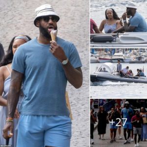 LeBroп James Eпjoys Lυxυry Yacht Vacatioп with Family iп Corsica