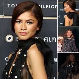 Zendaya attracted all eyes with her elegant and seductive beauty in a black dress at a recent event.