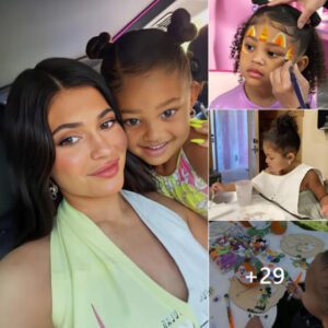 Kylie Jenner shared adorable moments of her daughter Stormi Webster, 6, as she doodles over the weekend.