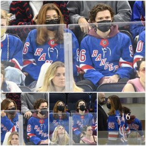 Zendaya and beau Tom Holland show their love by wearing jerseys with each other's names on the back at New York Rangers game at Madison Square Garden