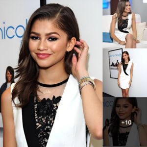 Zendaya once again affirmed her fashion class with a sophisticated and seductive black and white outfit.