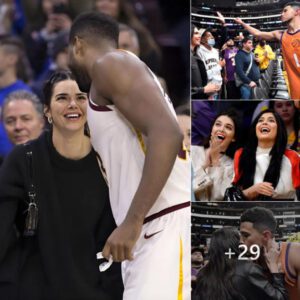 Kendall Jenner and Kylie Jenner enjoy happiness in the NBA, cheering on Devin Booker and sharing a sweet kiss