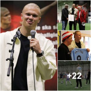 Man City Star Erling Haaland Surprises Childhood Club During Hometown Visit