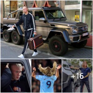 Erling Haaland Turned Heads As He Ditched His Traditional Look For A New Pigtails Hairstyle, Arriving At The Training Ground In The World’s Most Expensive Brabus G63 Amg 6×6 Supercar Boasting 701.1 Hp. His Powerful Presence And Flashy Ride Caught His Teammates By Surprise