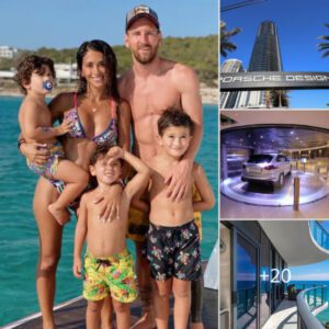 Lionel Messi's Miami Mansion: A Stunning High-Rise Villa with a Private Car Elevator and an Infinity Pool for Ultimate Family Bliss!