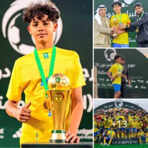 Cristiano Ronaldo’s Eldest Son, the ‘Ronaldo Heir,’ Showcases Elite Mentality as he Inspires Al Nassr U13 to League Victory