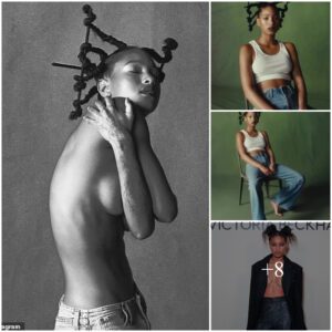 Will Smith's daughter Willow Smith, 23, goes TOPLESS in stunning black-and-white image as she teases new single Symptom Of Life